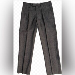 United Arrows Tokyo Men’s Gray Black Houndstooth Check Classic Dress Pants Sz S